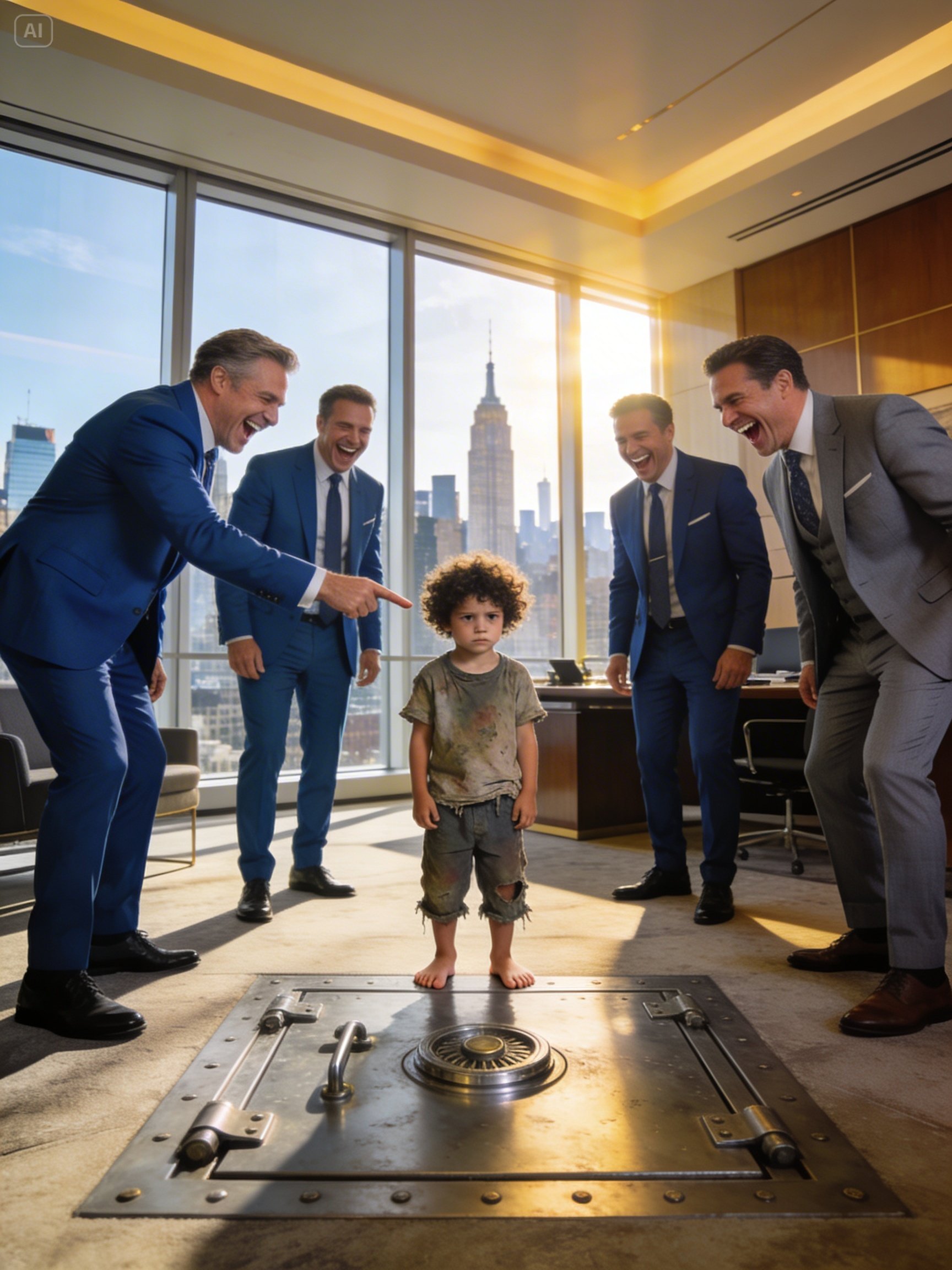 A millionaire offered 100 million dollars to a street child if he would open his impossible safe.