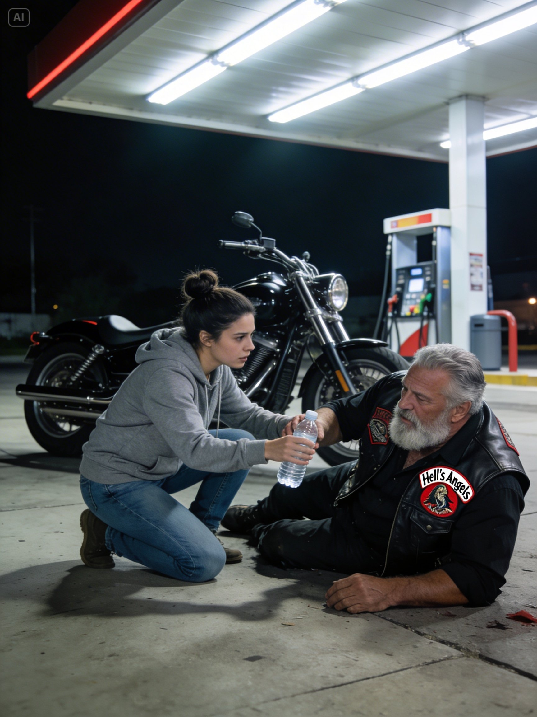 Black Girl Spent Her Last $8 Helping Hell’s Angel — Next Day 100 Bikers Brought a Life-Changing Gift