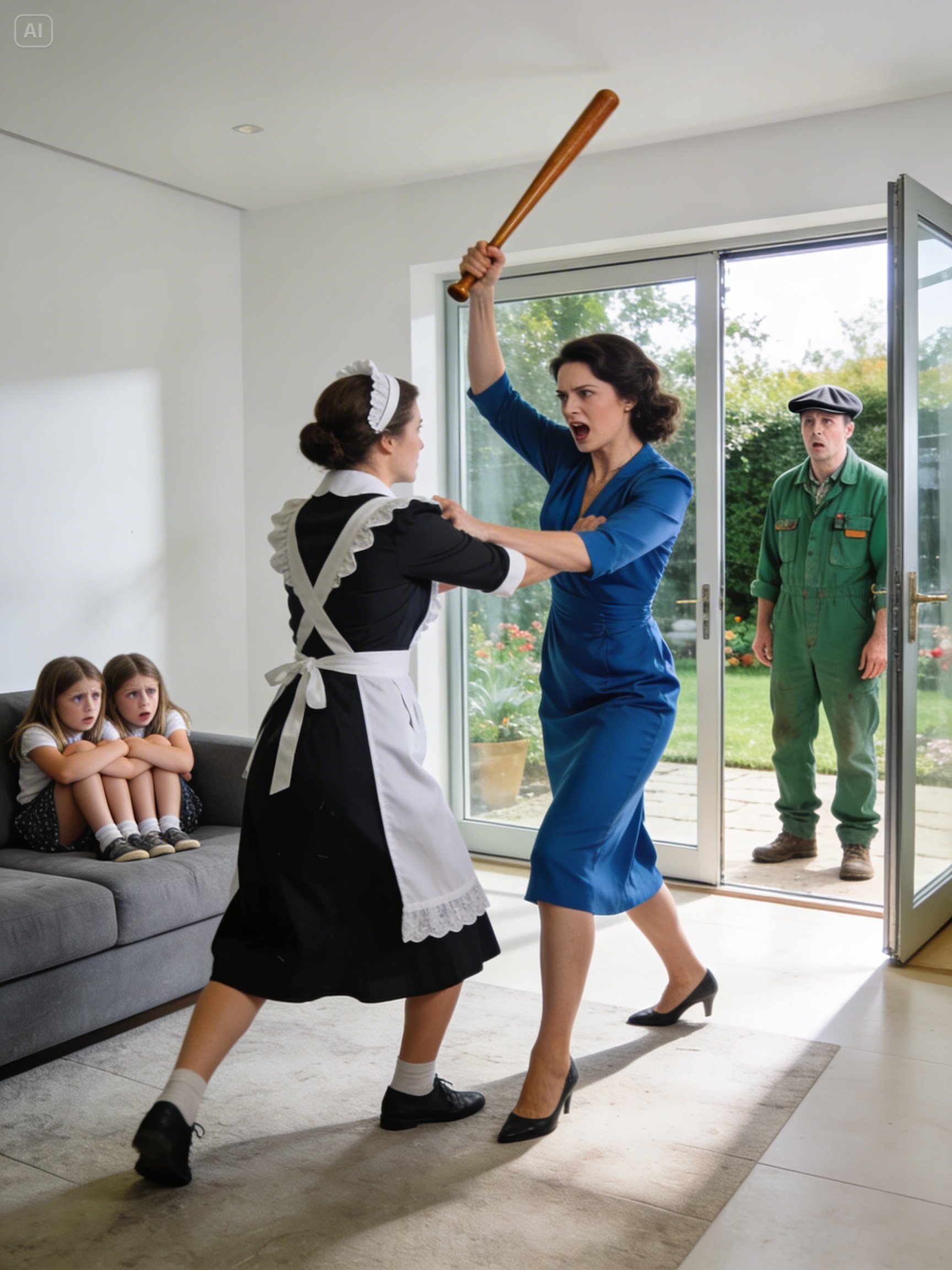 BILLIONAIRE GOES UNDERCOVER AS A GARDENER — AND SEES THE MAID PROTECTING HIS TWINS FROM HIS F