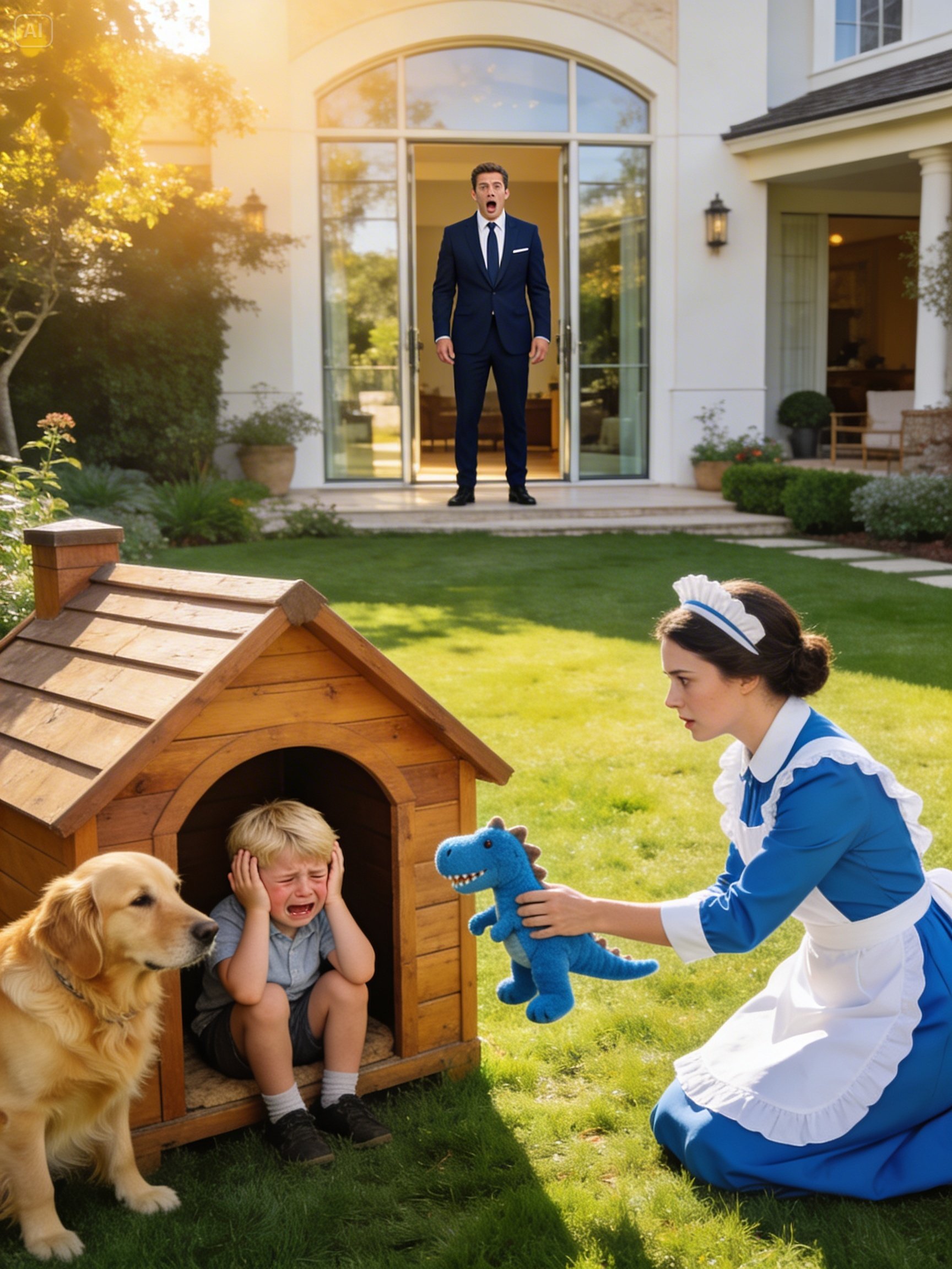 BILLIONAIRE HEARD HIS AUTISTIC SON CRYING — WHAT HE SAW HIS MAID DOING OUTSIDE SHOCKED HIM