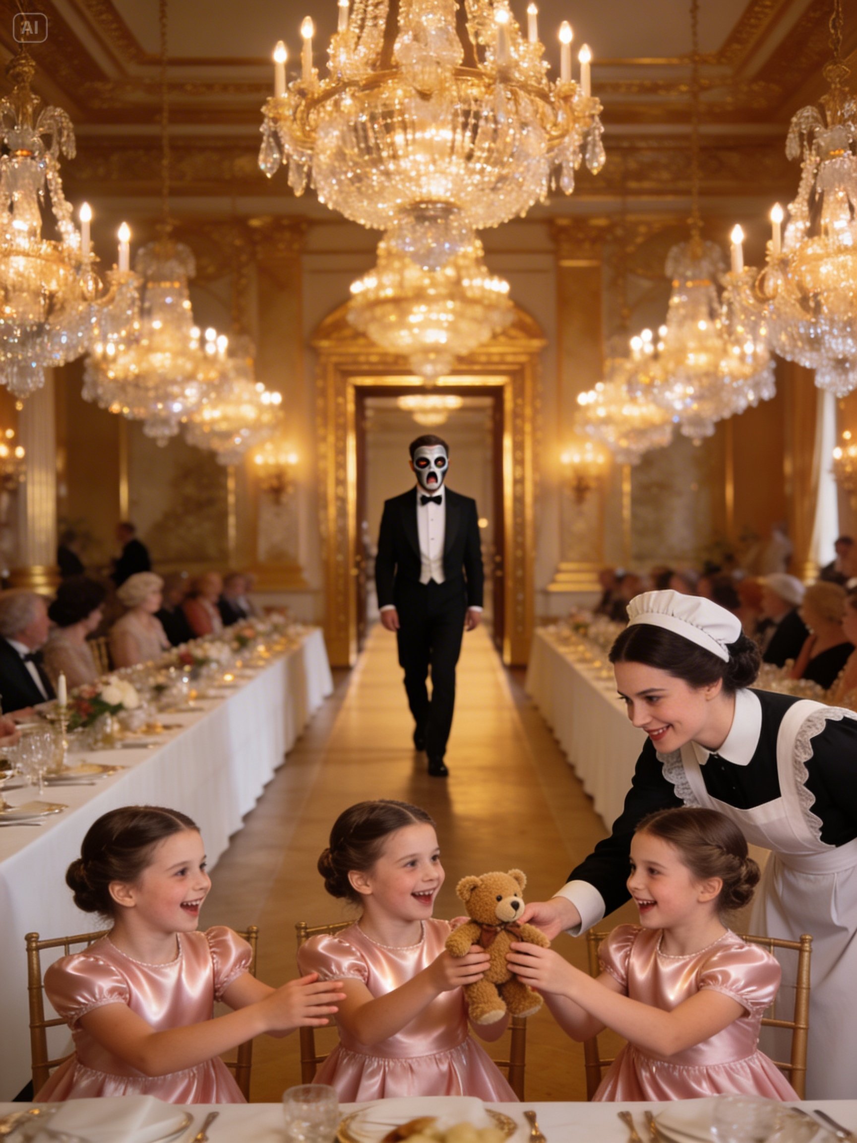 Millionaire widower brought his mute triplets to work… the waitress’s gesture made them speak!