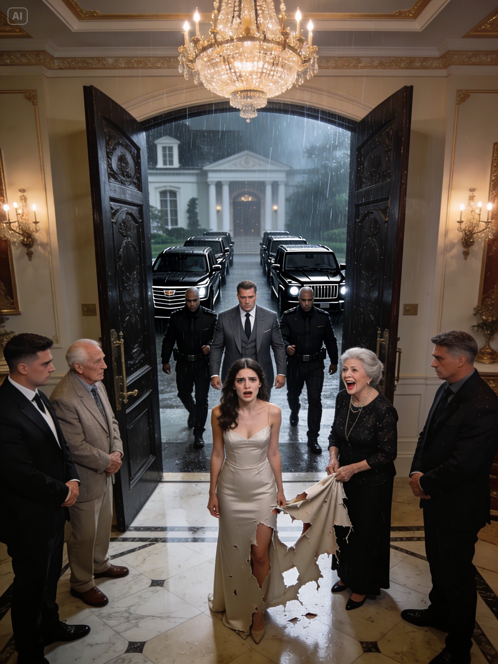 They tore my clothes off in front of everyone, calling me a gold digger who didn’t deserve their son. My mother-in-law laughed as I stood there, humiliated and broken. But what they didn’t know, my father was watching everything, and he was about to show them who I really was. Stay until the very end because the revenge my father delivered will leave you speechless.