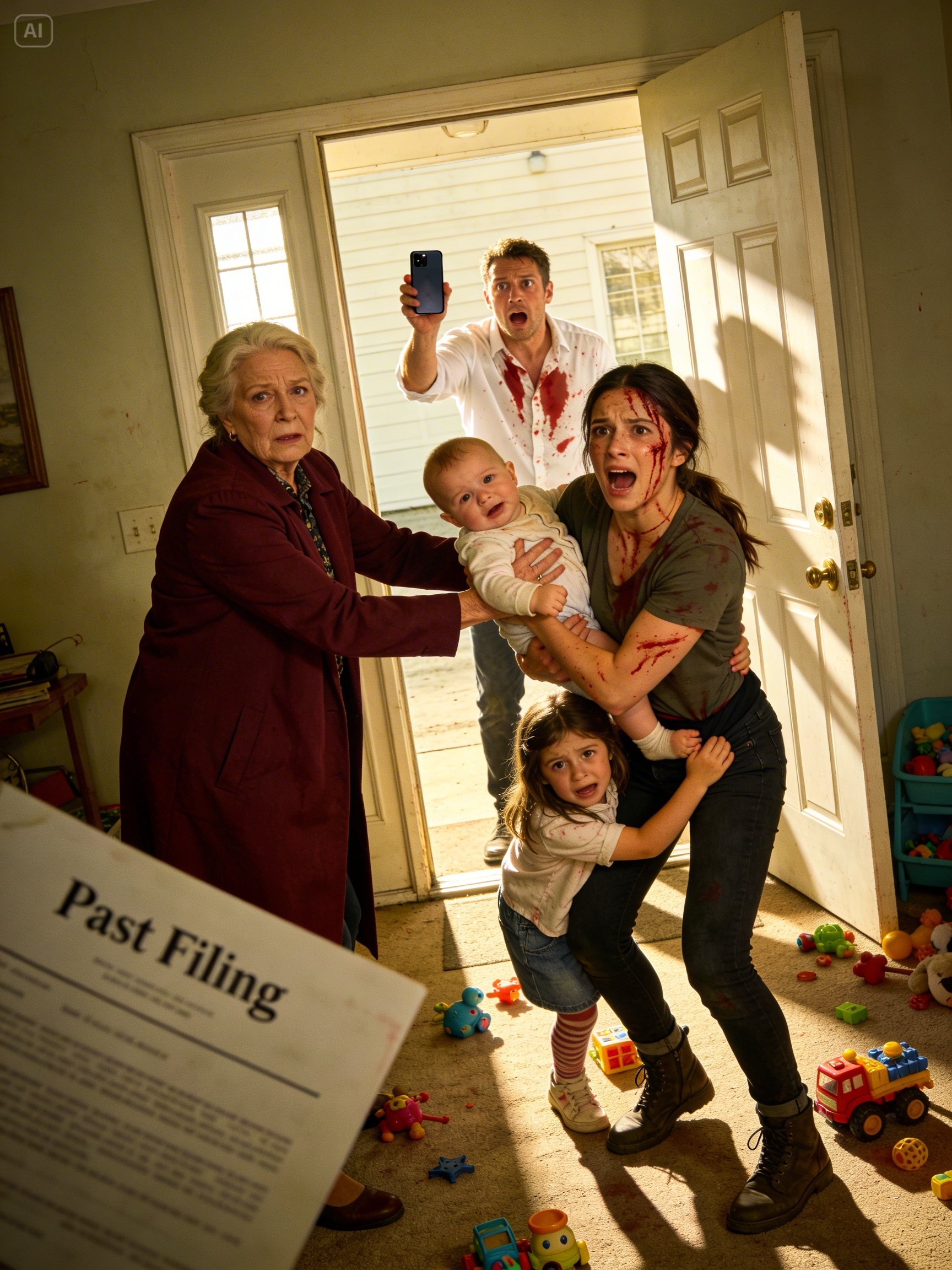 My mother-in-law came over to see her grandkids, unaware her son had abandoned his family for another woman. Yet the moment she walked inside the house, her expression changed…