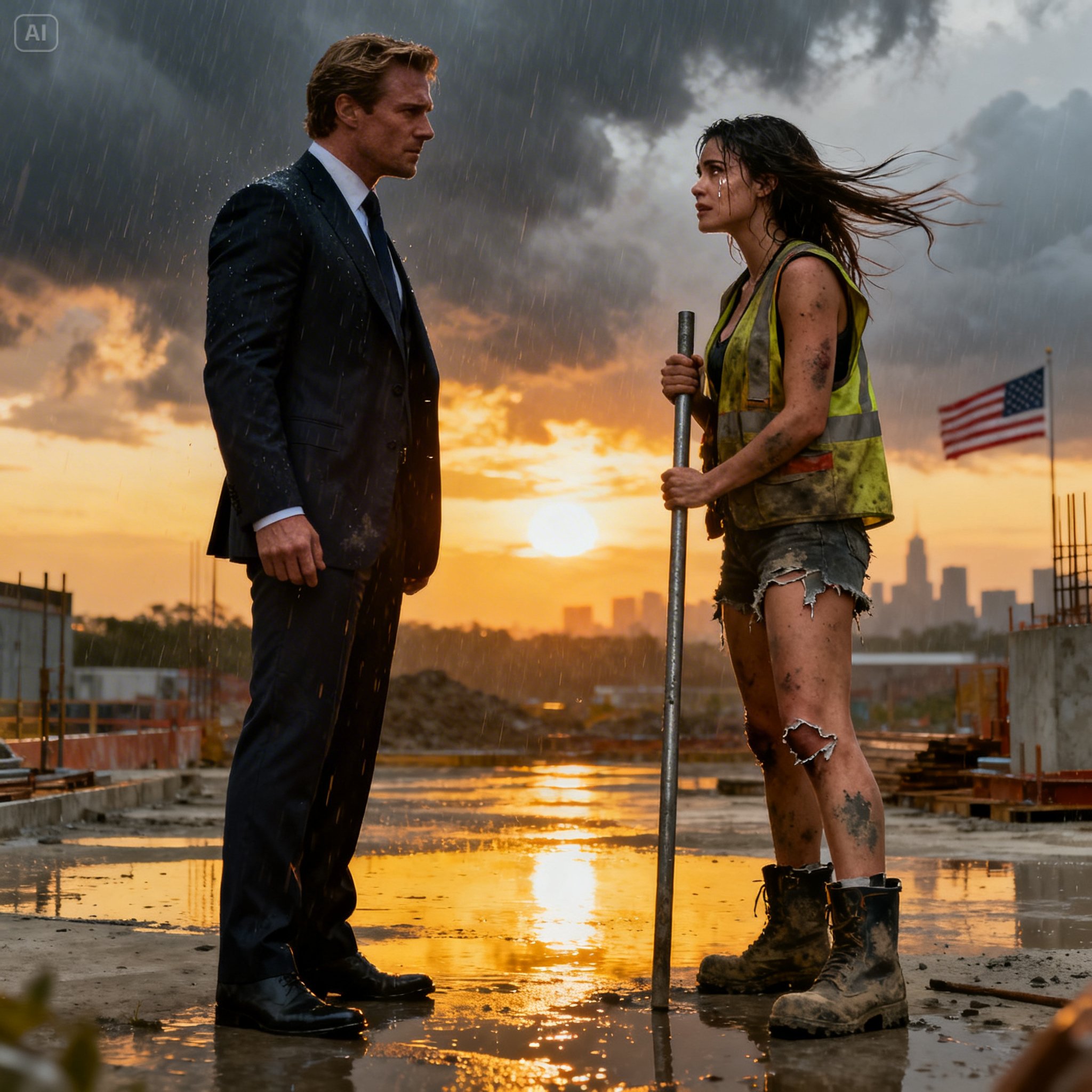 ‎How a Billionaire Fell in Love with a Female Construction Worker Who Helped Him in Distress