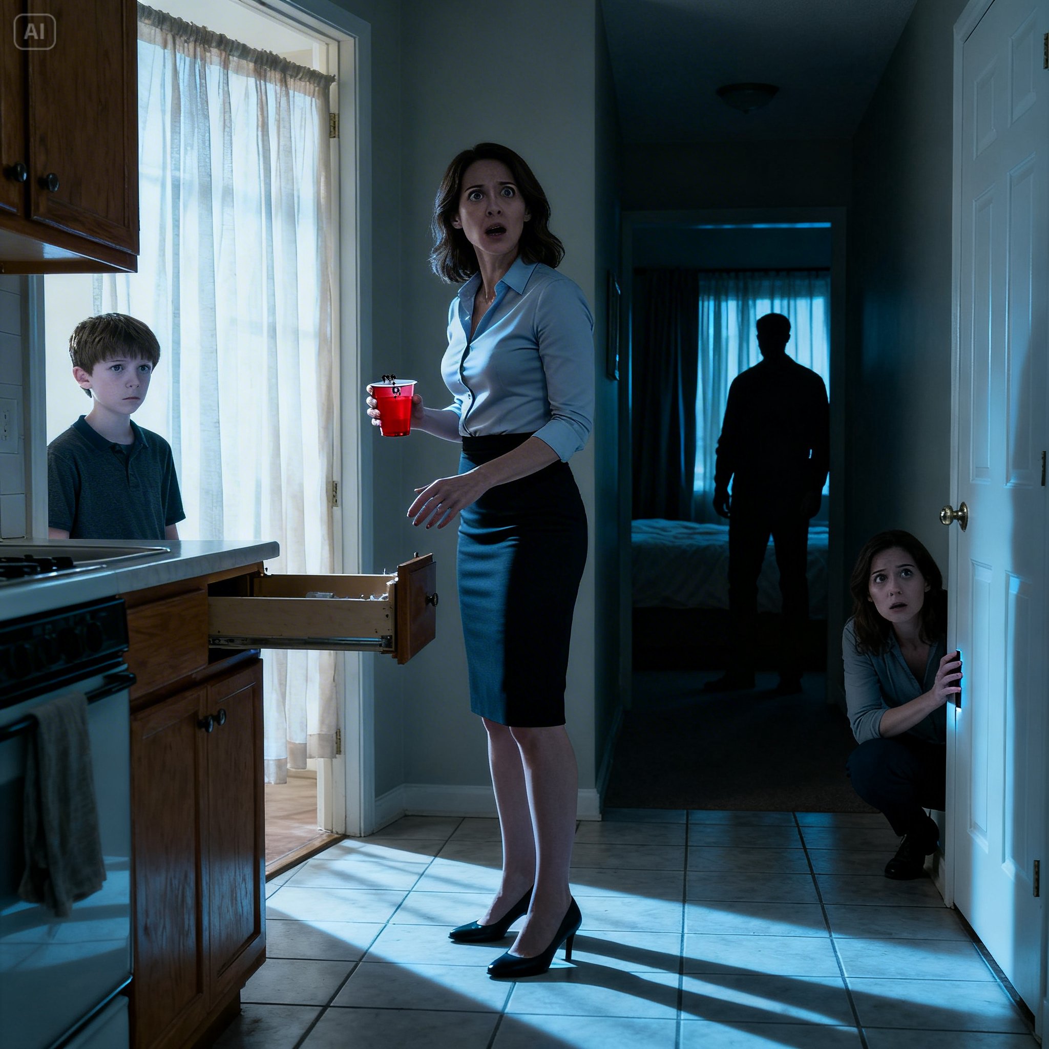 “Mummy, every time you leave for work, Daddy always brings out one woman to drink his urine from a small red cup.”