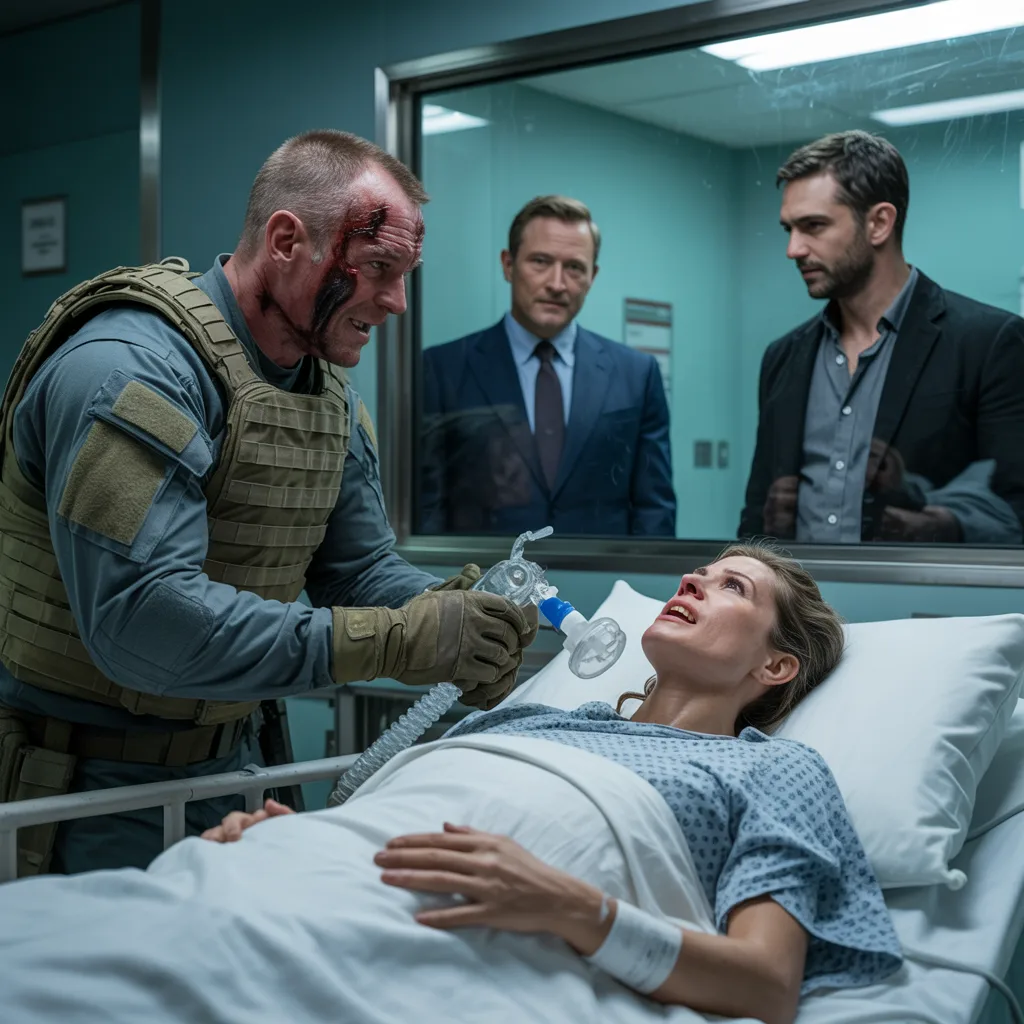 I returned from a Delta deployment and walked straight into the ICU. My wife lay there—so battered I barely recognized her. The doctor lowered his voice. “Thirty-one fractures. Severe blunt trauma. Repeated blows.” Outside her room, I saw them—her father and his seven sons—smiling like they’d just claimed a prize. The detective muttered, “It’s a family issue. Our hands are tied.” I studied the mark on her skull and answered calmly, “Perfect. Because I’m not law enforcement.” What followed would never see a courtroom.