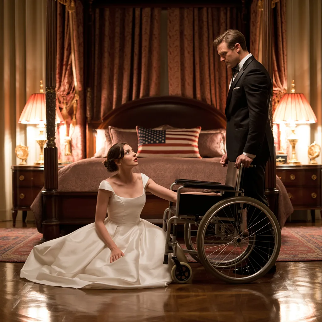 My stepmother f.orced me to marry a rich but disa.bled young master. On our wedding night, I lifted him into bed, and when I stumbled, I uncovered a truth that shook me.