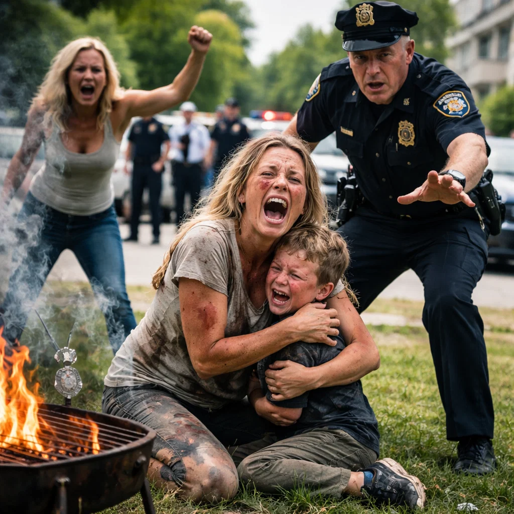 I stood by the grill, flipping burgers with a mechanical rhythm. My brother, Mark, was inside watching the game, leaving me to serve his guests. That was the arrangement. They gave me a roof; I gave them servitude and silence.