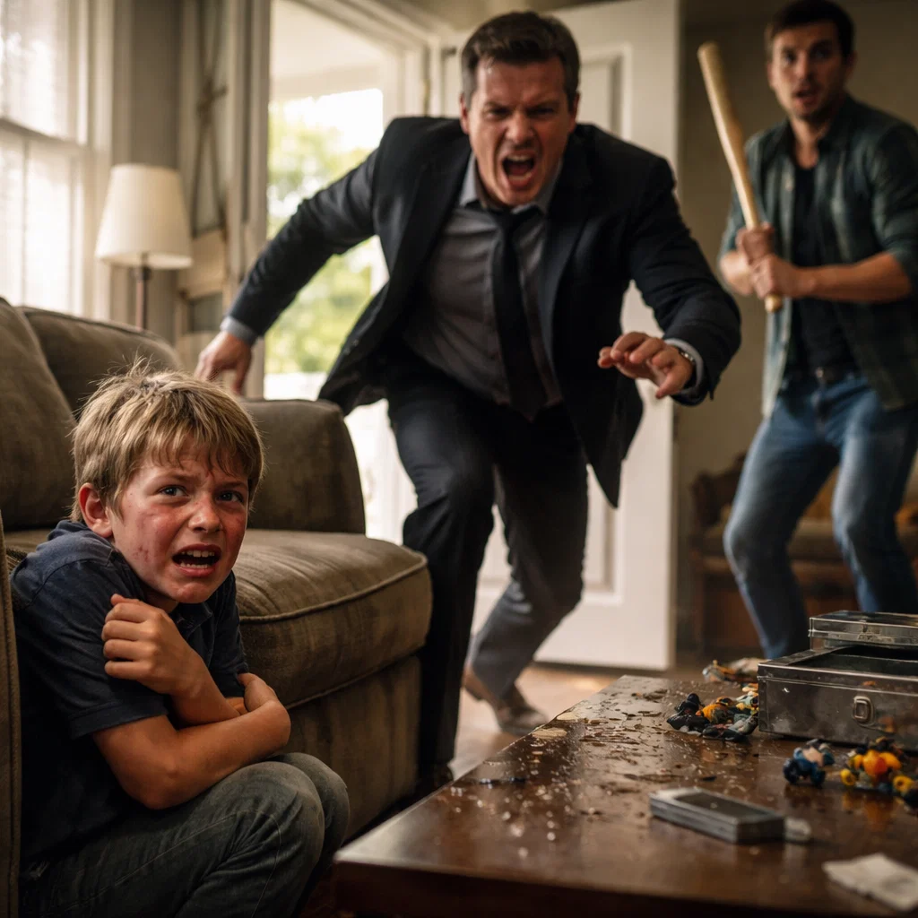 My four-year-old son called me sobbing at work: “Daddy, mommy’s boyfriend hit me with a baseball bat! He said if I cry, he’ll hurt me more…” I heard a man yelling in the background. I…