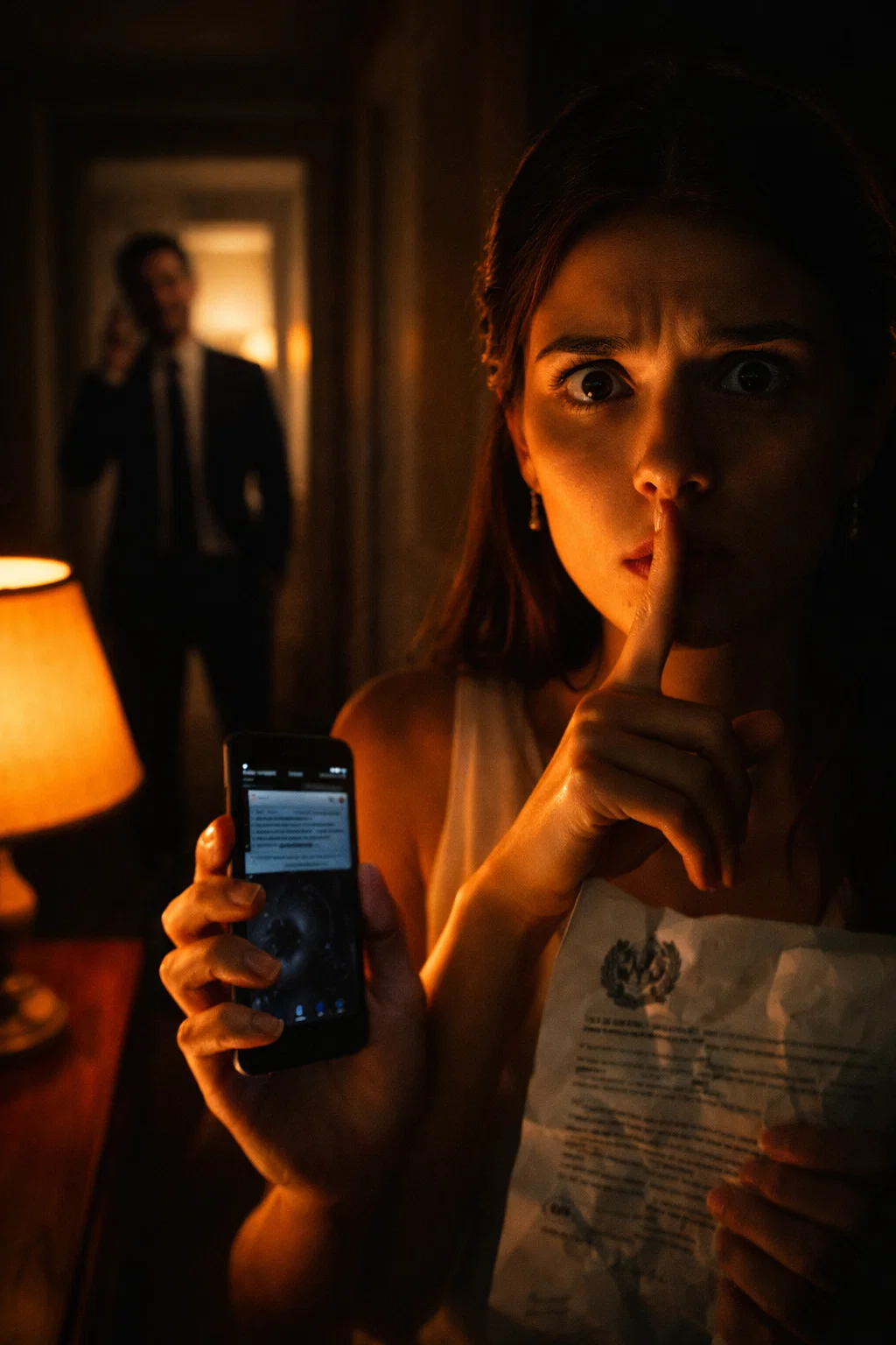 I went home for car papers—and overheard my husband laughing on the phone: “I messed with her brakes