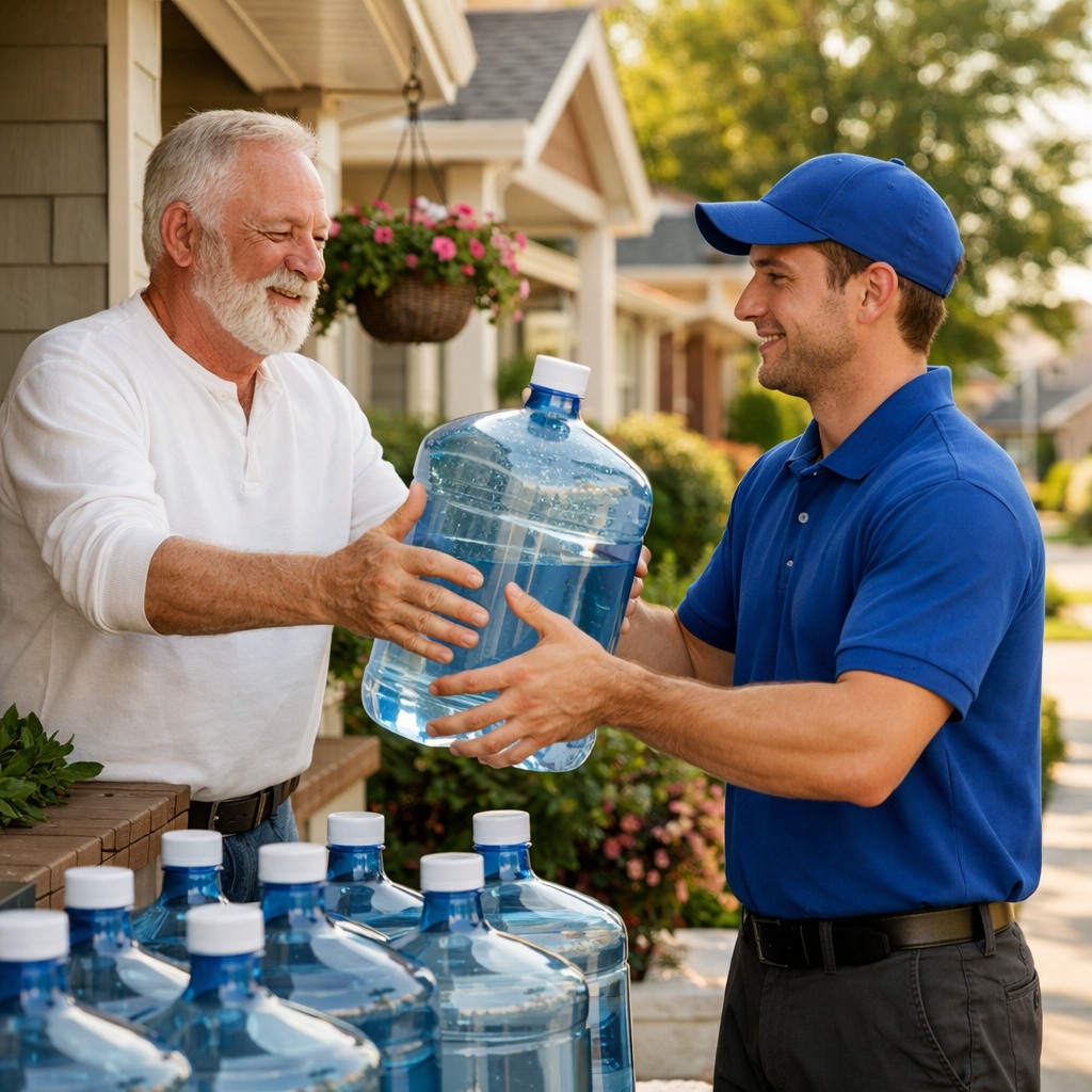 A 75-year-old man ordered 14 large water jugs every day. The delivery man began to grow suspicious and called the police. When the door opened, everyone was left speechless.