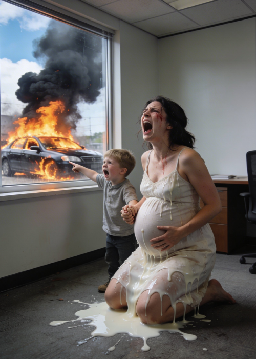 I went into labor, but my mother looked at me and said, The hospital can wait—dinner comes first. Then my sister laughed and set our car on fire. Another useless human? What’s the point? My 3-year-old son squeezed my hand and whispered, Mom, it’s okay. I’ll protect you. By the next morning, they were crying—begging us to forgive them.