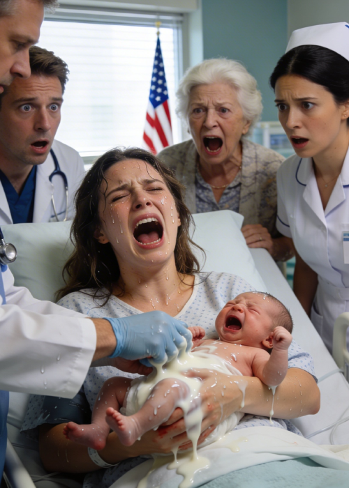 I was in labor when my mother-in-law burst into the delivery room, screaming that my baby belonged to her daughter. She tried to snatch him off my chest while my husband just stood there, frozen. The nurse immediately pulled her away—but it was too late. The baby wasn’t moving, and suddenly…