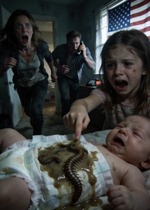 When We Were Babysitting My Newborn Niece, My 6-year- Old Daughter Was Changing Her Diaper. “Mom! Look At This!” I Rushed Over And When I Saw It, I Lost My Words. My Husband Moved Our Daughter To Another Room And Dialed 911 With Trembling Hands…