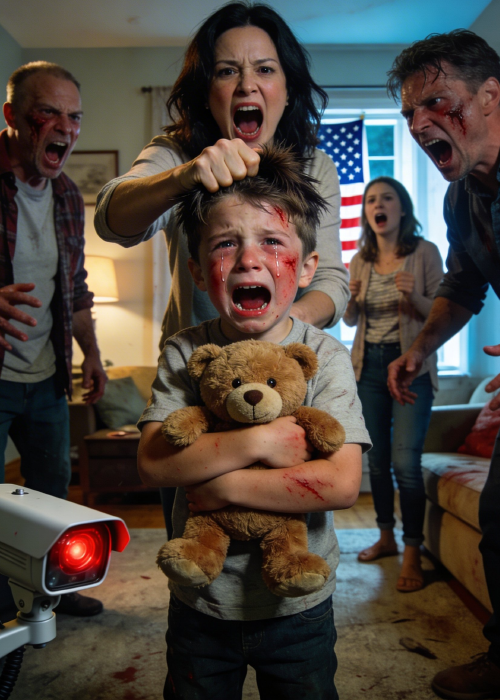 I was on the hospital bed going through cancer treatment hooked up to IVs when my neighbor sent me a video of my husband’s entire family slapping my six-year-old son one by one at their house.