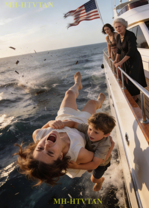 On My Parents’ Private Cruise Boat My 5-year-old Son And I Were Suddenly Pushed From Behind.i Turned Around, And My Mother Quietly Said, “You’ll Be Erased–. Like You Never Existed. “My Sister Whispered With A Smirk, “Goodbye, Useless Ones!” Holding My Son Tightly, I Fell Into The Sea. Hours Later, …