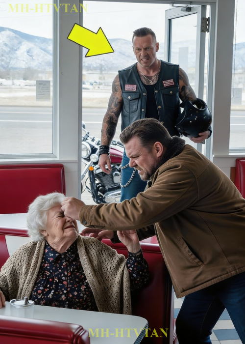 Bully Slapped an Elderly Widow at Diner — Not Knowing Her Son Was a Hells Angel