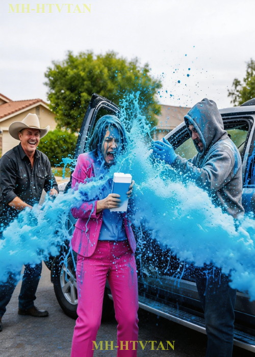 Karen Kept Stealing My Packages — So I Set a Trap That Sprayed Blue Dye on Her