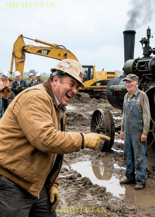 The Engineers Said Nothing Can Pull It Out — Then the Old Man Fired Up His 1912 Steam Engine
