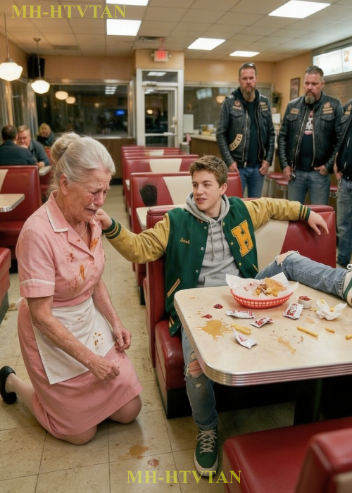 Rich Teen Spit On A Waitress — He Didn’t Know 10 Hells Angels Were Behind Him