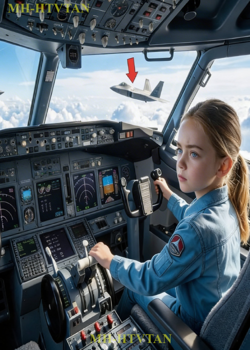 Child in Seat 18A — Sky Went Silent When She Grabbed the Controls and F-22s Appeared