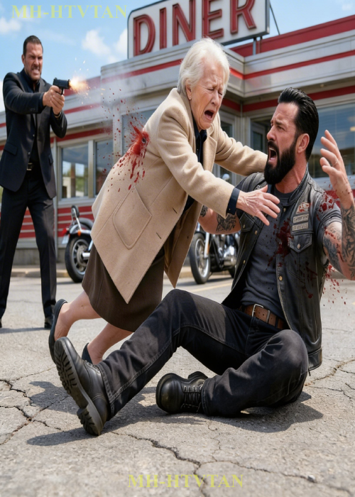 “Watch Out Son!” Old Mom Took Bullet For Her Hell Angel Boss Son —Then 1,000 Bikers Leveled The Town