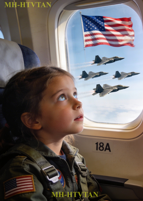 A Child in Seat 18A Shocked the Sky — When F-22 Pilots Heard Her Call Sign Falcon