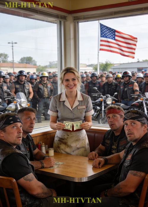 Poor Waitress Tore Up a $67 Check for 5 Broke Bikers — 53 Hours Later 450 Hell’s Angels Arrived