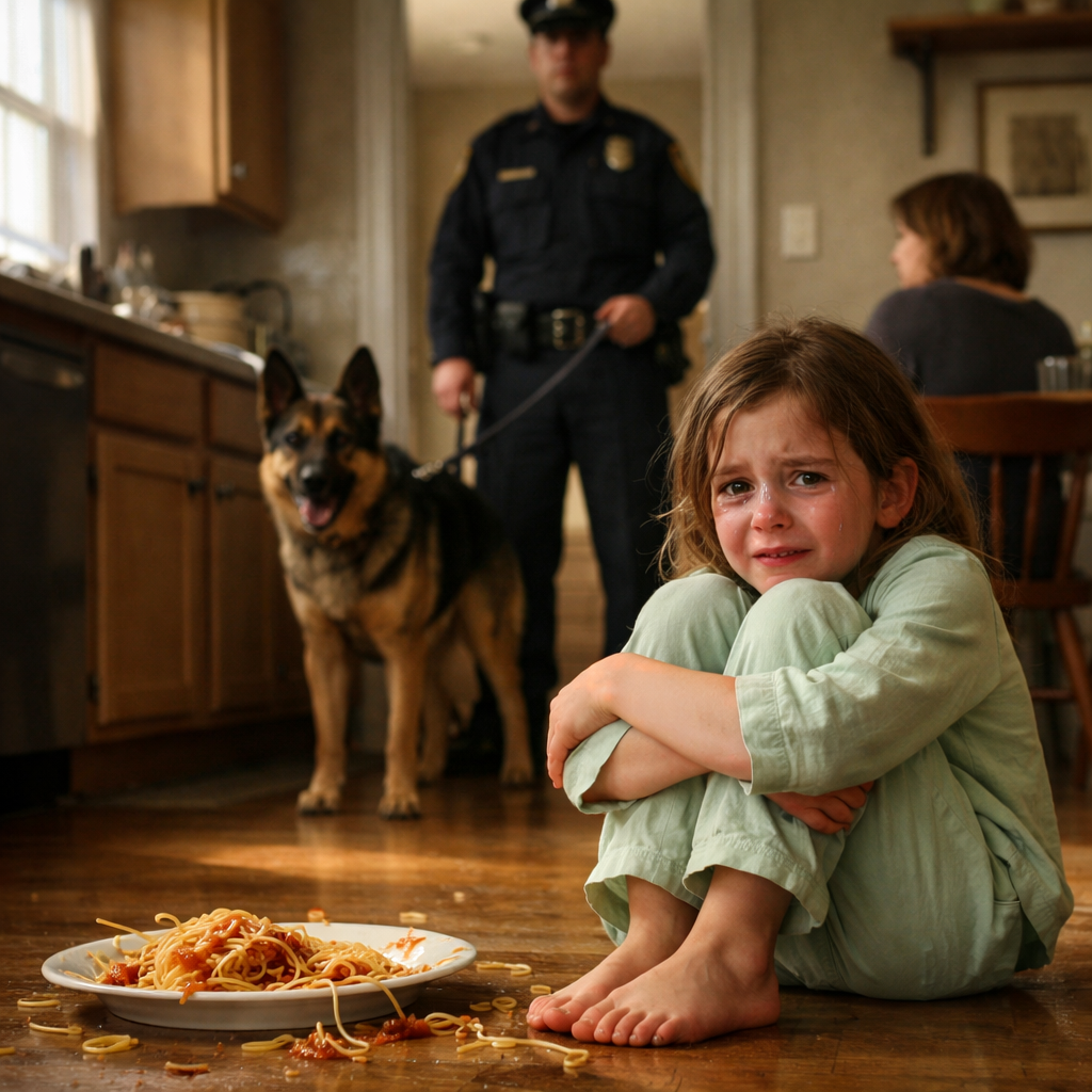 “Don’t wake her!” my wife hissed, stepping in front of the hallway after I got home from being gone 14 months. But Koda, my German Shepherd, slipped past her and let out a soft whine at the utility closet. I shoved the door open and went still. My 5-year-old was on a filthy mat, skeletal with hunger. “Daddy?” she breathed. On the counter, I spotted a ledger that read: “Grant says keep her inside.” Then, heavy boots crunched on the gravel outside…