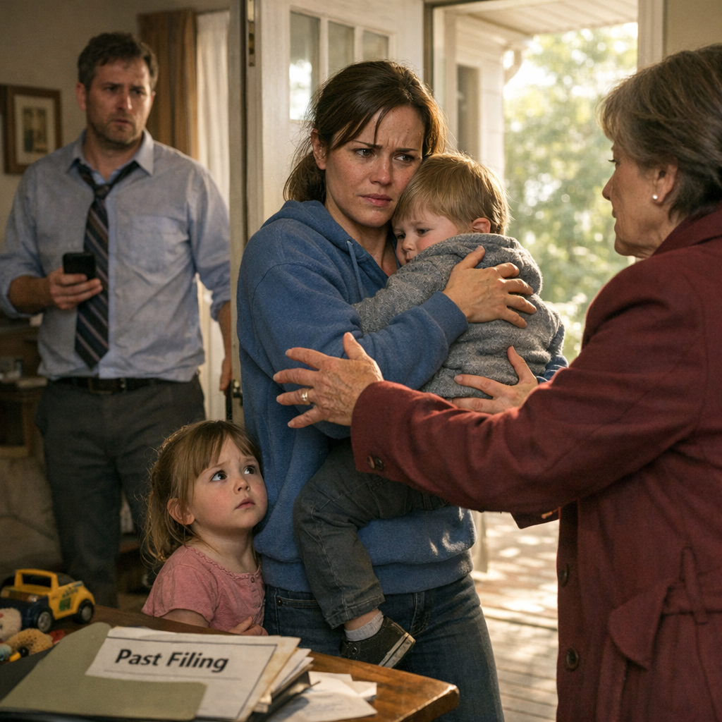 My mother-in-law came over to see her grandkids, unaware her son had abandoned his family for another woman. Yet the moment she walked inside the house, her expression changed…