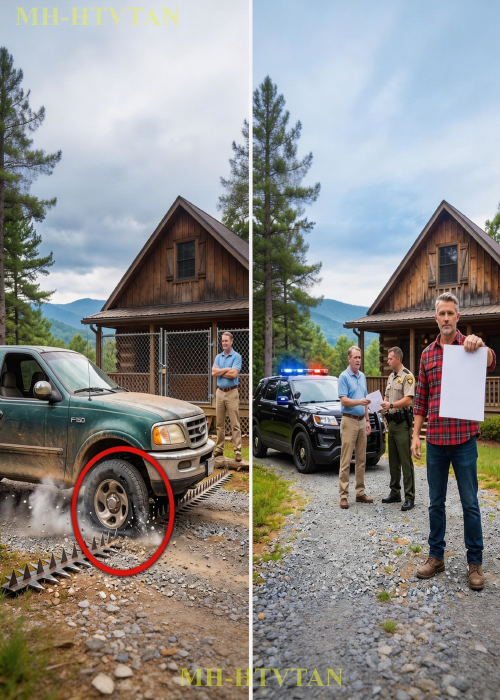HOA Neighbor Annexed My Cabin and Installed Spike Strips — 48 Hours Later, He Was Evicted
