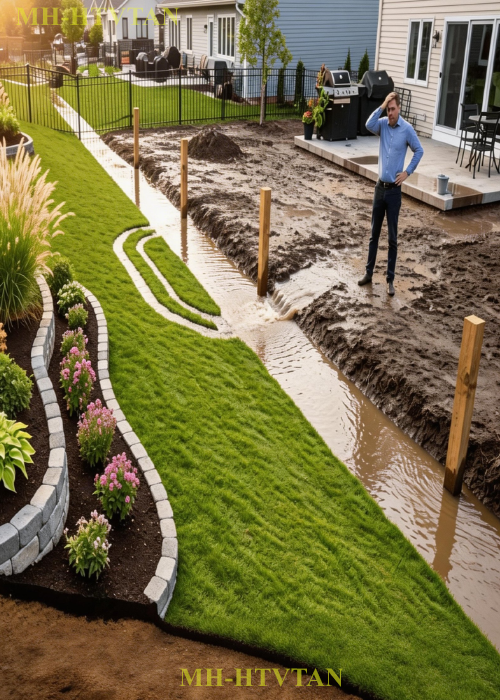 They Kept Sending Their Floodwater Into My Yard – So I Sent It Right Back