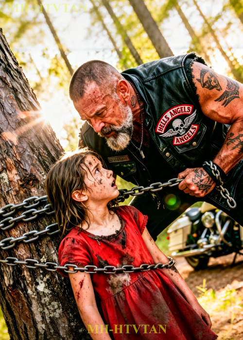 Hells Angel Found A Little Girl Chained To A Tree — What He Did Next Will Make You Cry