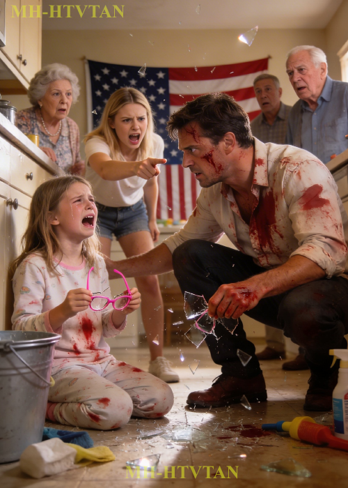 My sister took my seven-year-old daughter’s visual aid glasses, crushed them under her foot to teach her respect. Then she forced my visually impaired child to reclean the same kitchen over and over while everyone watched. I didn’t shout. I took action.