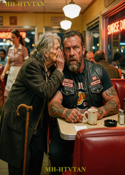 “You’re In DANGER – Call Me Mom” A Poor Old Woman Whispered To The Hell Angel Boss—What Comes Next…