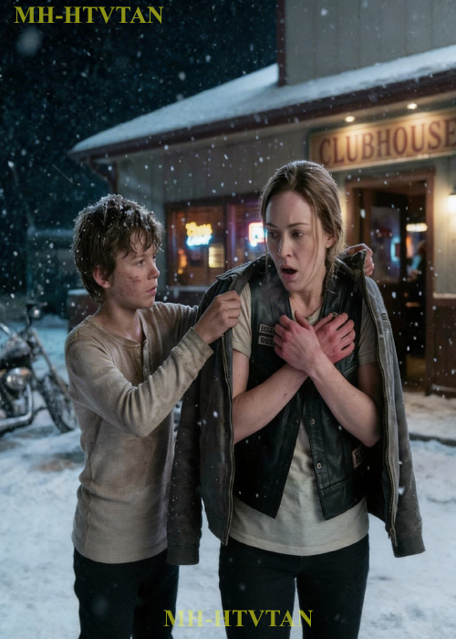 Homeless Boy Gave His Jacket To a Hells Angels Wife in the Snow — The Bikers Froze in Total Shock