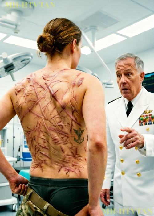 “Female recruit? Why Are You Here?”—She Had A Routine Medical Check Until The Admiral Saw Her Scars.