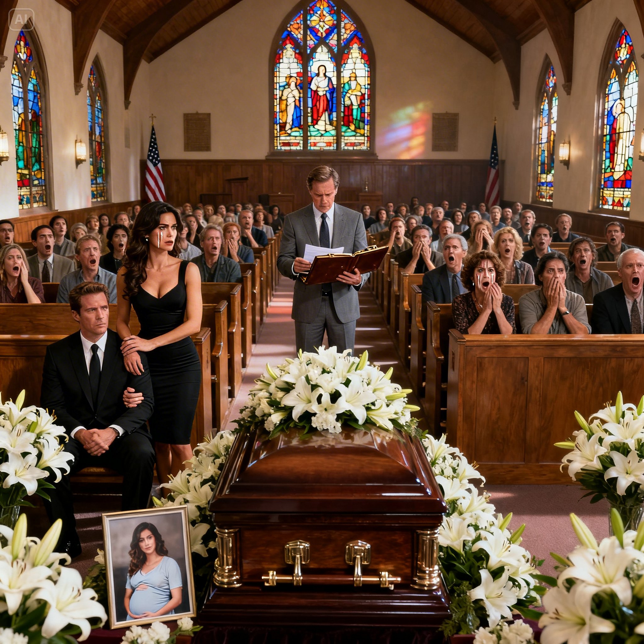 The Man Brought Mistress To His Pregnant Wife’s Funeral — Then The Lawyer Opened Her Will And Uncovered