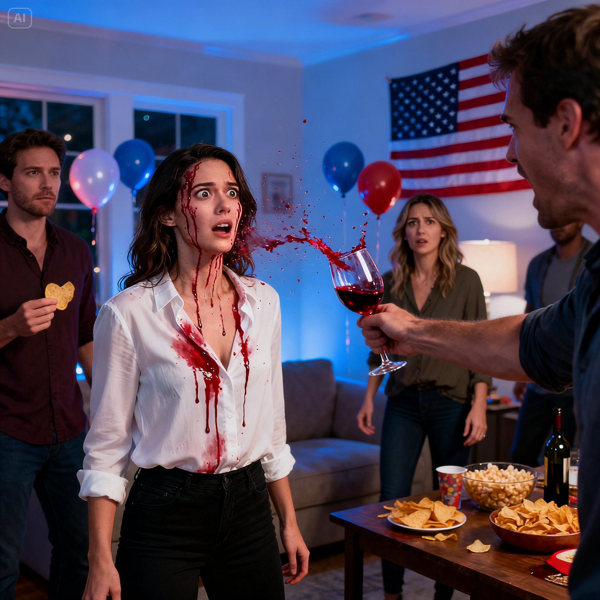 My husband threw a drink in my face at a party for “looking at other men.” [FULL STORY]  