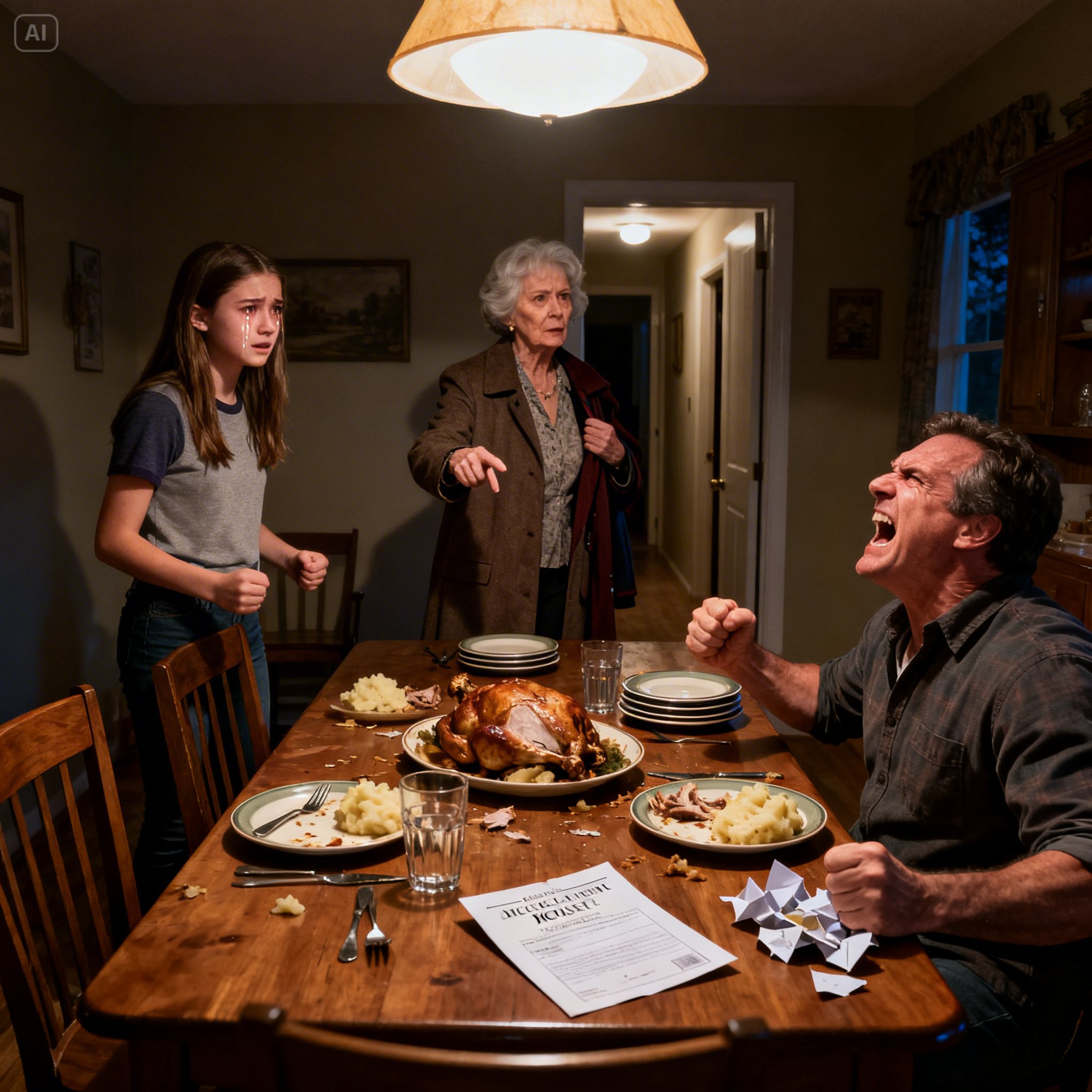 My Dad Ripped Up My College Acceptance Letter At Dinner And Said: “No Daughter Of Mine Needs An Education.” My Grandmother Sat Quietly For 30 Seconds. Then She Stood Up, Put On Her Coat, Looked At My Father And Said: “Pack Her Bags.” My Dad Laughed — Until She Pulled Out The Deed To His House