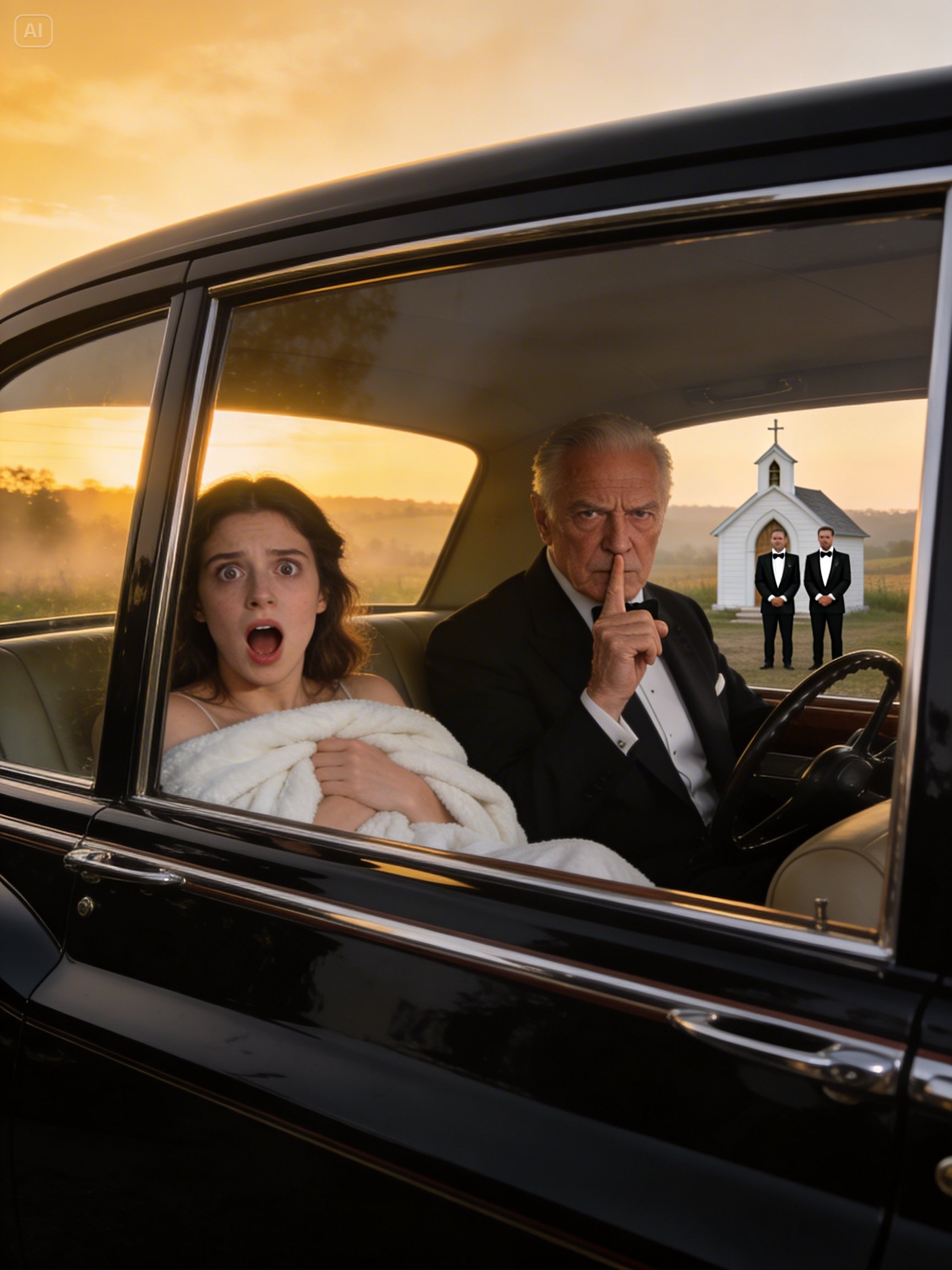 The morning before my sister wedding, our driver suddenly quietly said, “Lie down on the back seat and cover yourself with a blanket. You need to hear this.” I refused, but he insisted, “Trust me.” Half an hour later, I heard takeo…