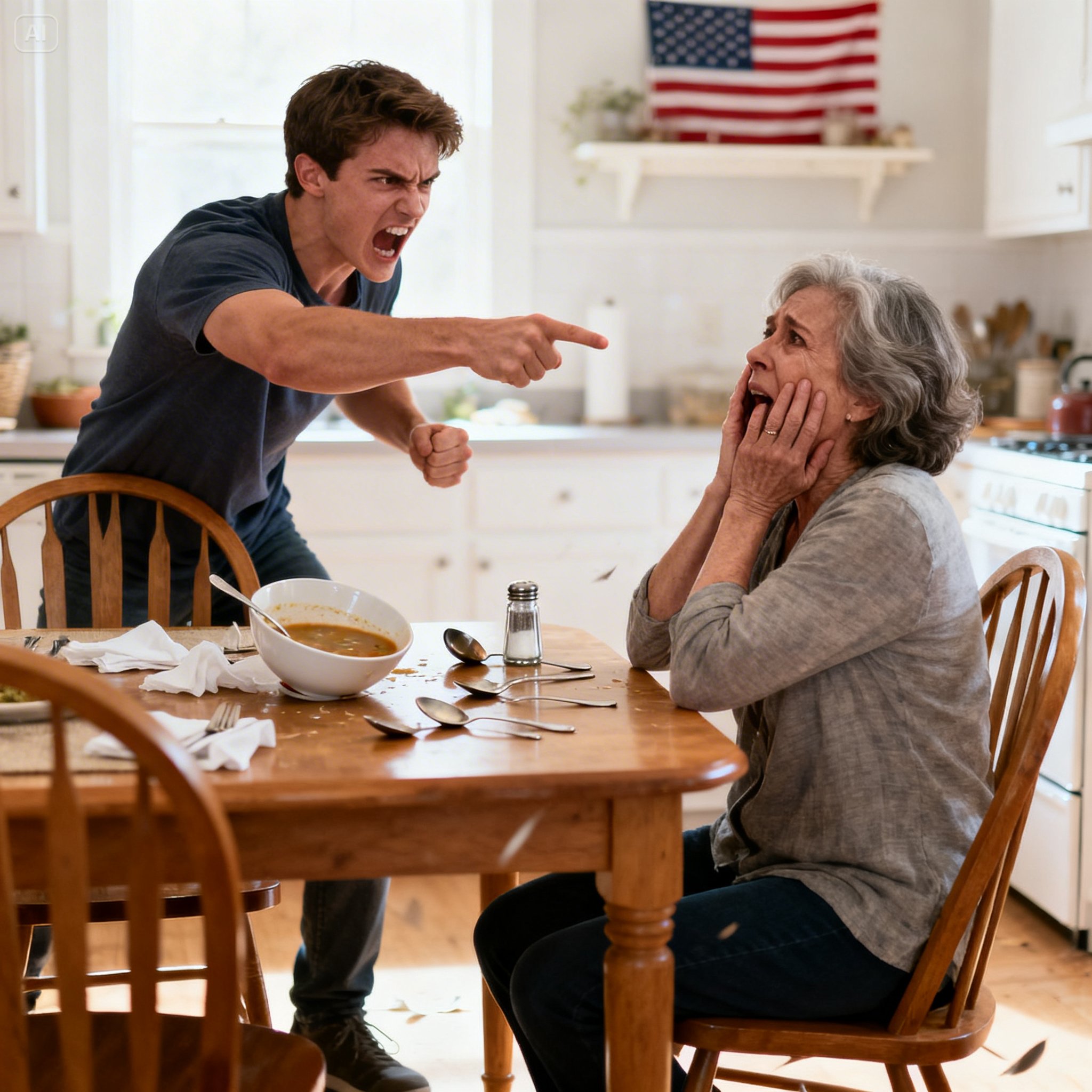 My son h.i.t me over something as small as salt in the soup. The next morning, he acted as if nothing had happened and told me, “My mother-in-law is coming for lunch. Hide it and smile.” Later that day, he walked into work and turned pale the second he stepped into his boss’s office.