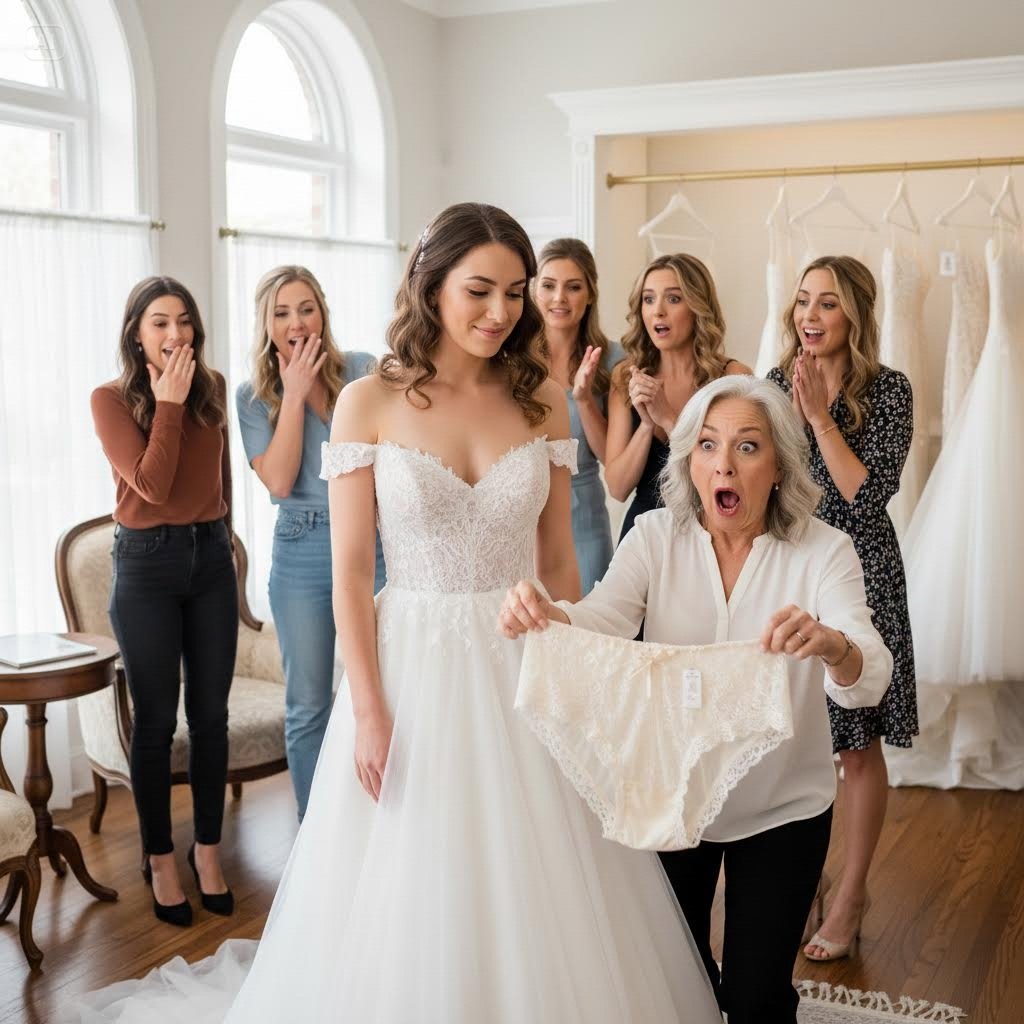 “WHAT A SHAME YOUR FAMILY COULDN’T AFFORD SOMETHING BETTER,” My Future Mother-In-Law Sneered, Examining My Wedding Dress. “EVERYONE WILL KNOW YOU DON’T BELONG IN OUR CIRCLE.” I Smiled Politely as She Continued Criticizing. “It Looks Like a Discount Store Knockoff.” When She Flipped the Collar to Check the Label, Her Face Went Completely White. “This is… Impossible.” Her Socialite Friends Gasped When They Learned the Truth About My Family. The Reality Was…