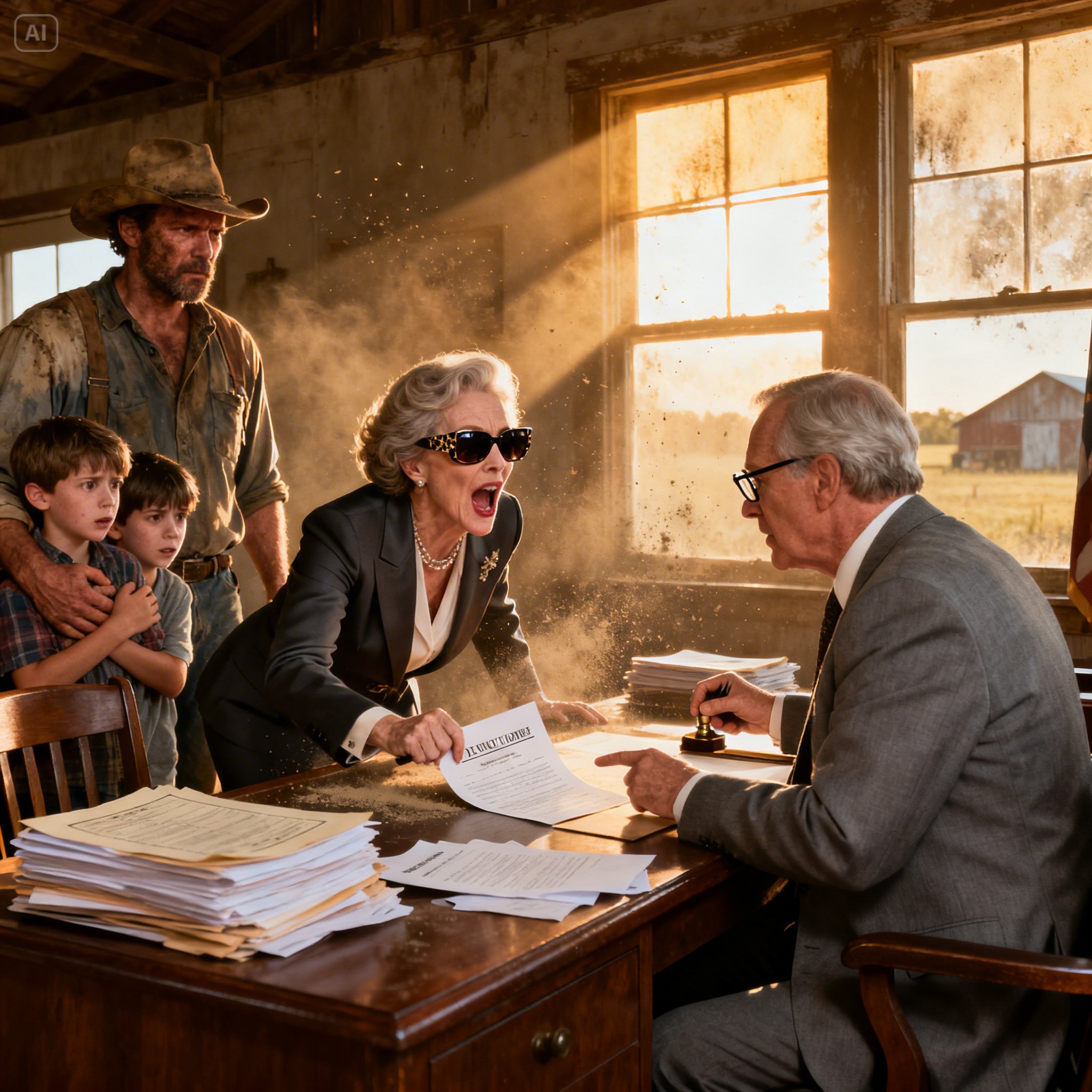 My aunt gave me 3 days to leave my grandpa’s farm with my three kids after his de:ath — yet the lawyer said ONE SENTENCE that made her go pale.