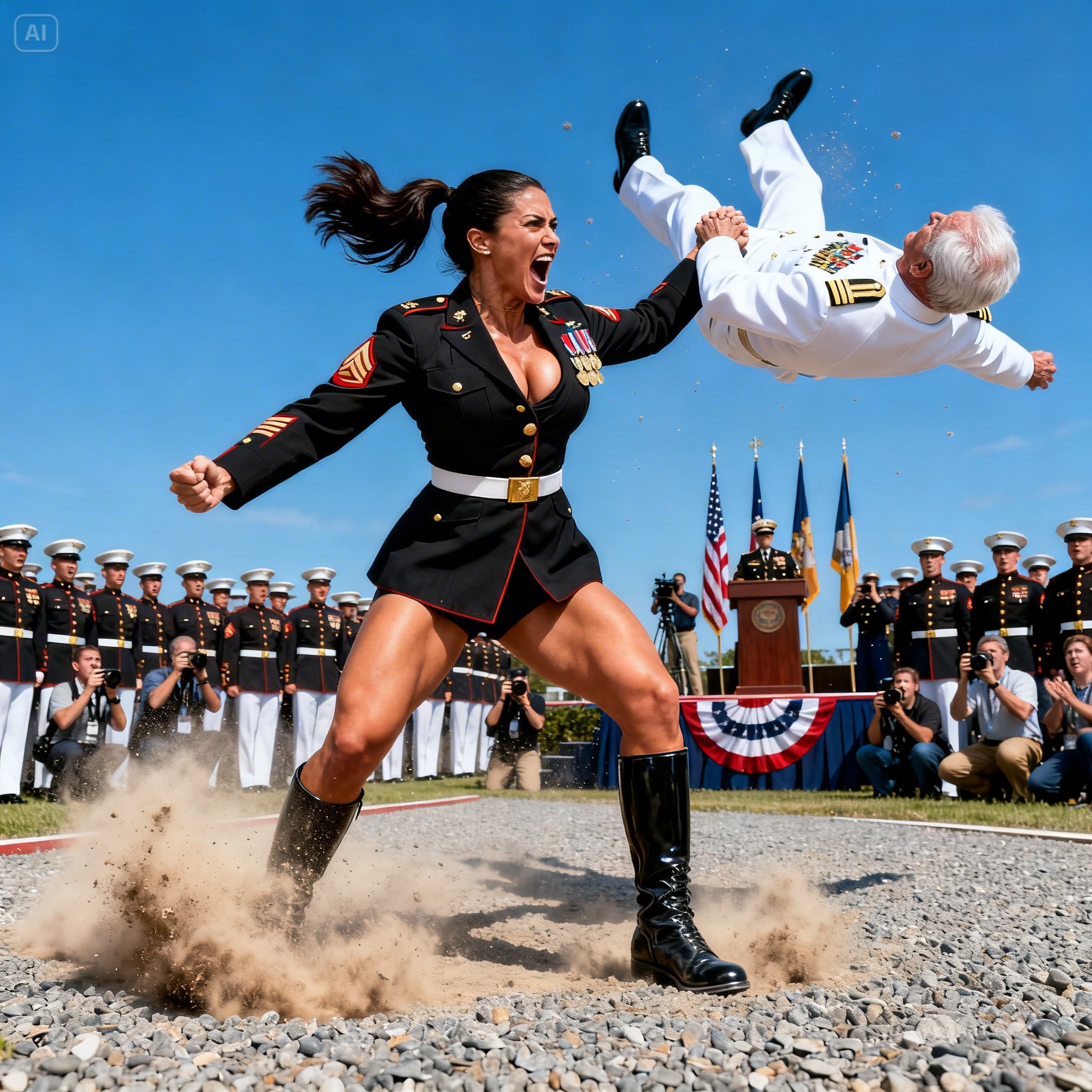 “I Have the Documents. I Have the Wire Transfers.” — After Taking a Public Slap From a Corrupt Admiral, a Female Marine Captain Smiles and Unleashes Two Years of Secret Evidence That Ends His Reign and Saves the Lives of Future Marines!