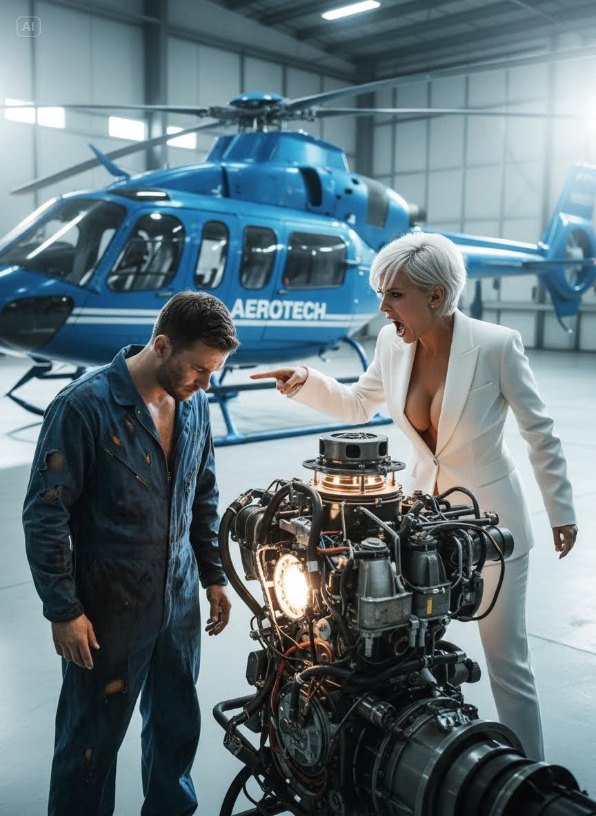 “Fix this helicopter, I’ll kiss you right now” — CEO Mocked the Single Dad Janitor Before Everyone…