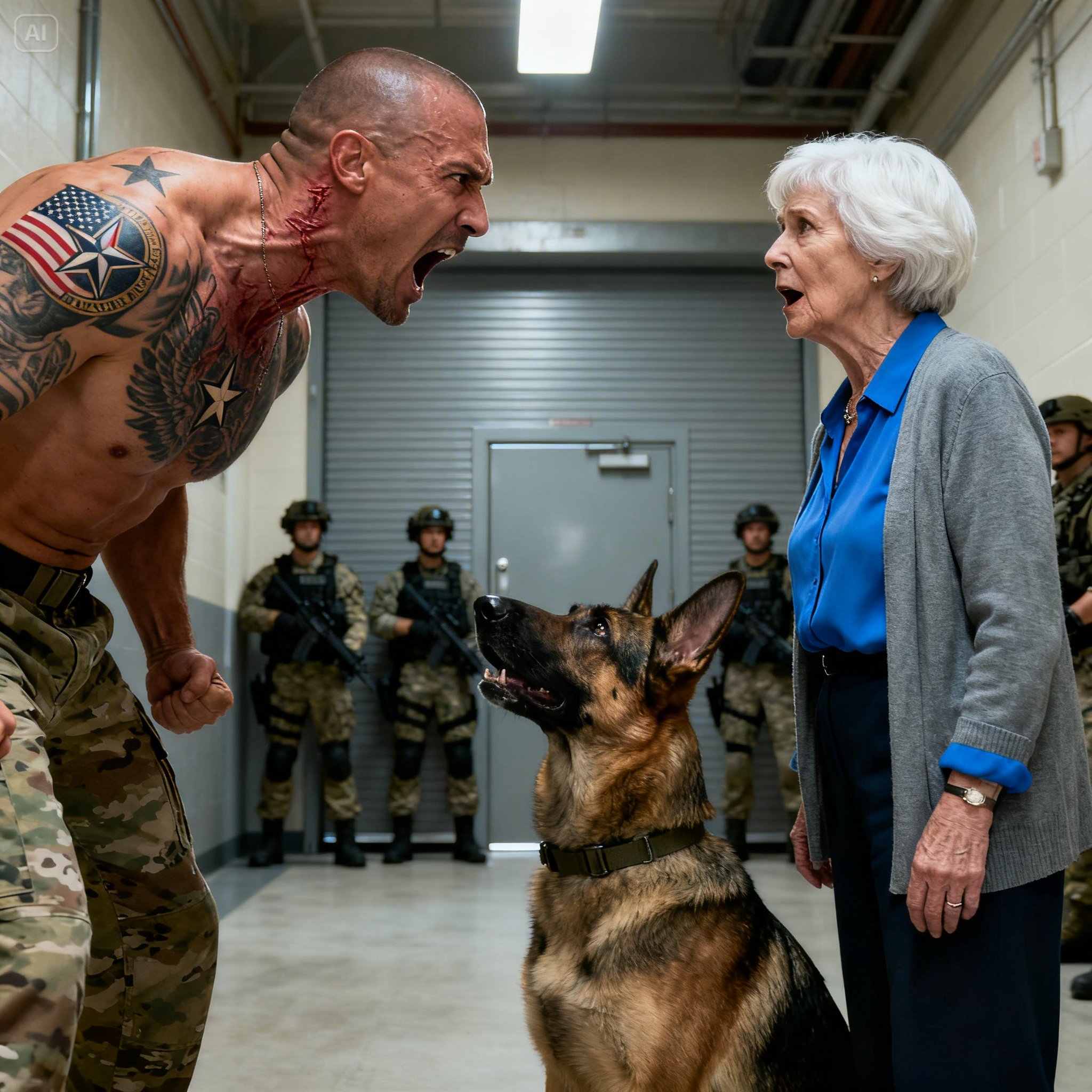 “Sir… my dog carries the same tattoo as you.” — The Unspoken Bond That Revealed a Soldier’s Forgotten Debt