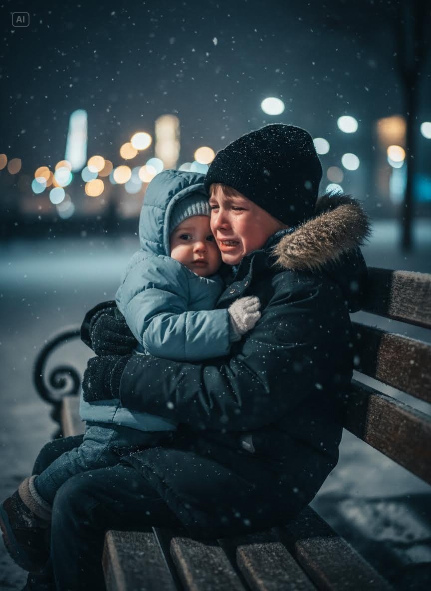 A 7-Year-Old Child Begged Me To Save His Sister.Their Mom Left Them In The Park. Suddenly…