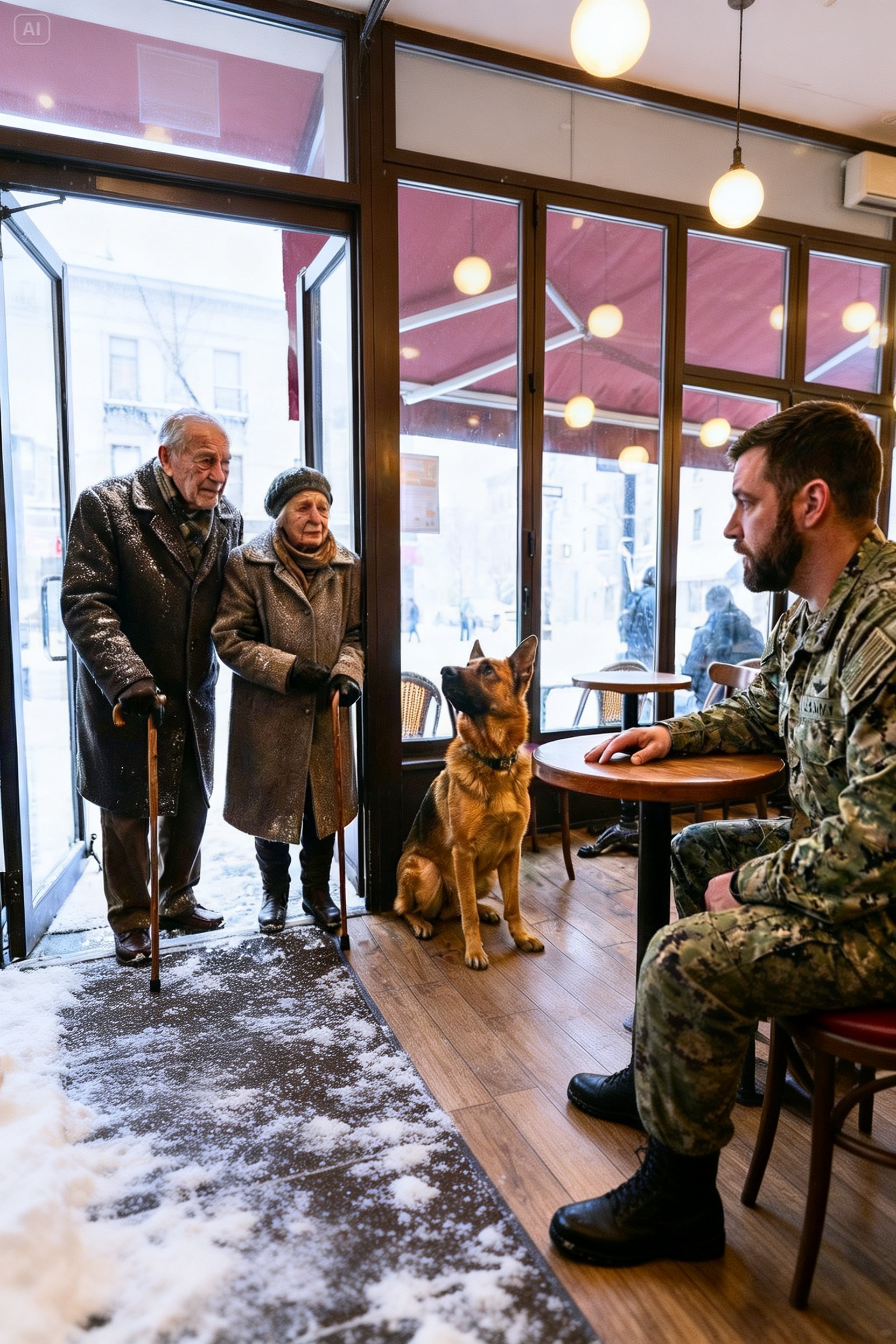“Can We Rest Here?” An Elderly Couple Meets a Navy SEAL and His Dog – What Happened Next Will Restore Your Faith in Humanity…