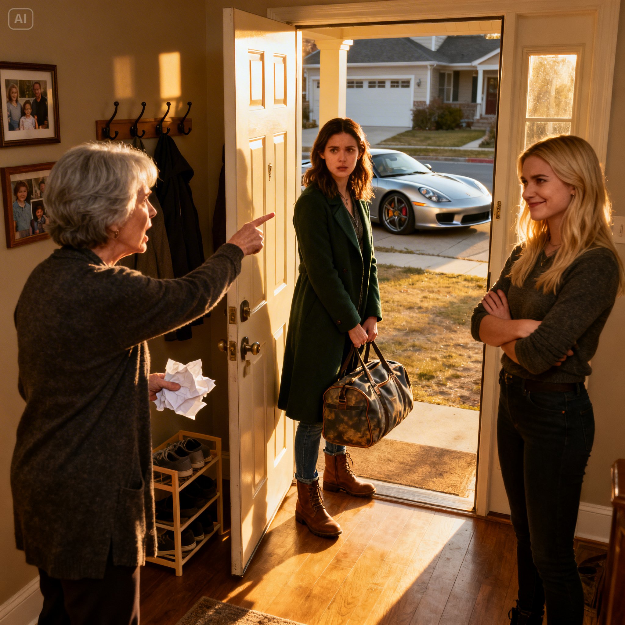 I Paid My Sister’s $8k Tuition And For Home, But When I Got Home, My Room Was Completely Cleared Out. My Mom Looked At Me With Cold Eyes, Shouted, “You Can’t Carry Your Burden Anymore Pack Up Your Stuff & Find A New Place!” Threw Coffee At Me. My Sister Laughed As… I Left, But When She Saw My Bugatti Mistral Outside, She Was Shocked…